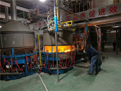 Sodium calcium colored glass electric melting furnace